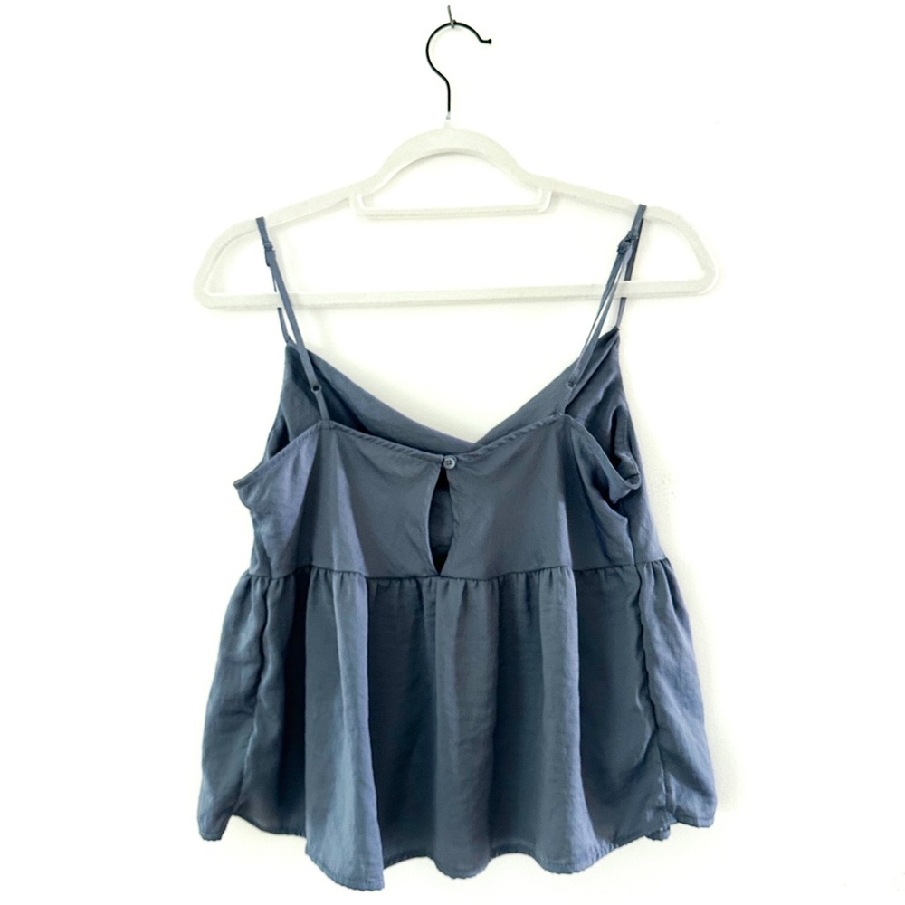 American Eagle Silky Spaghetti Strap Tank with Peplum - Size Medium - Picture 4 of 5